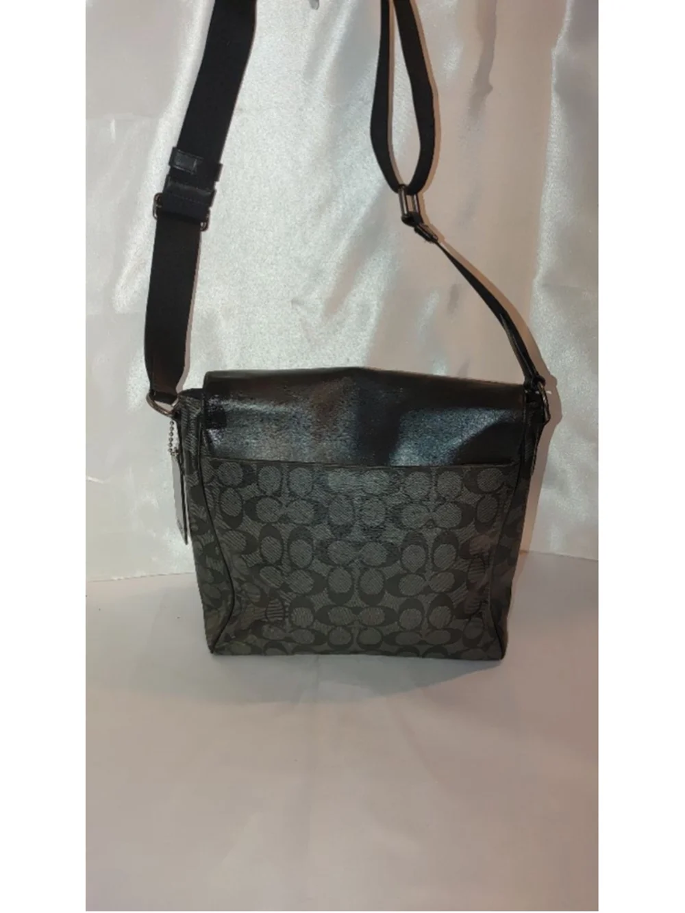 Coach Houston Map Bag in Signature Canvas